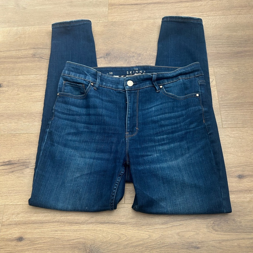 White House Black Market Dark Blue Skinny Jeans